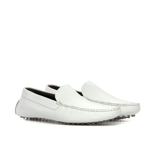 All White Driving Loafer 5883