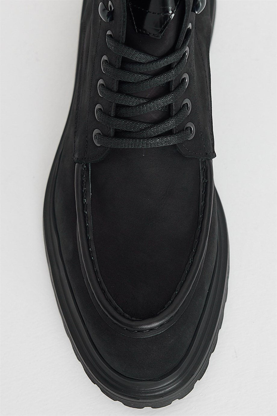 Black Nubuck Boots