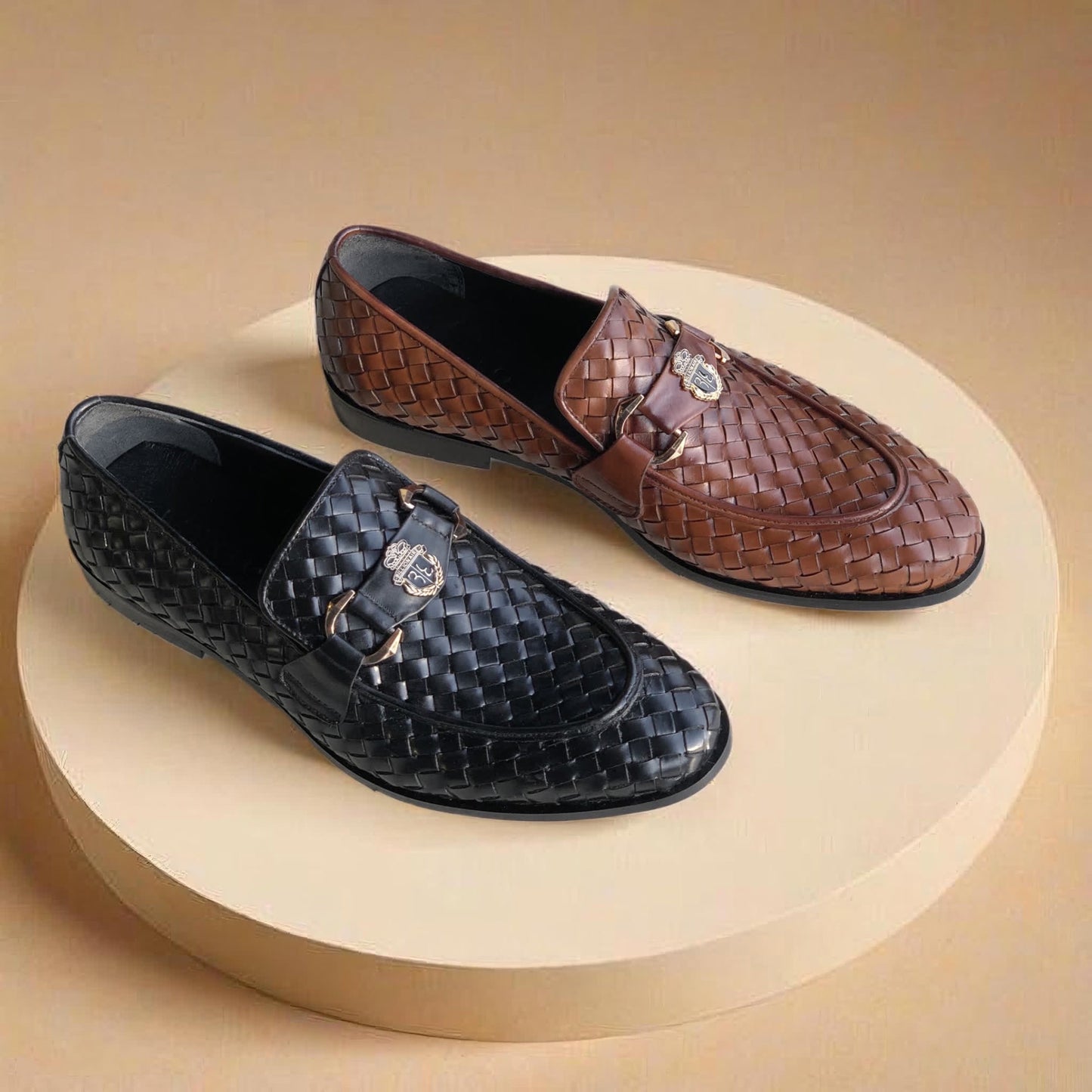 Brown Fully Knitting Loafer-AL55