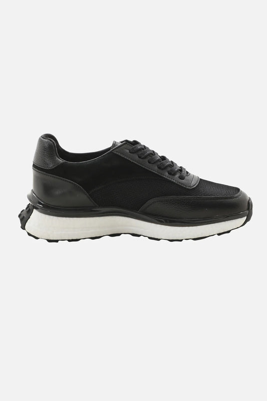 Black Leather Runners
