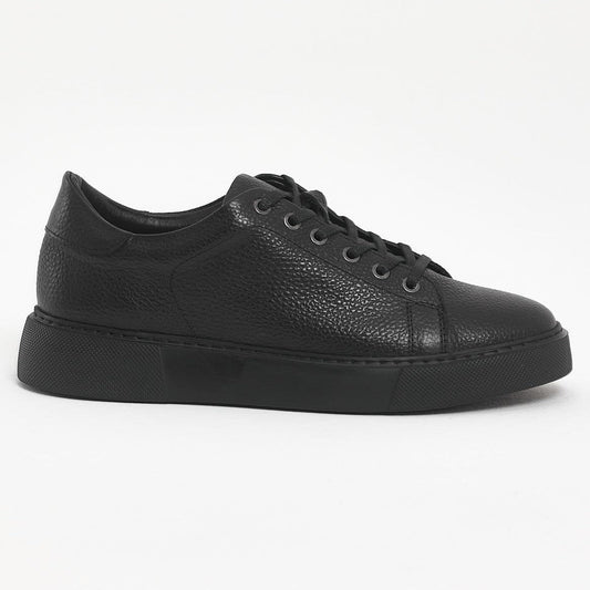 Black Leather Sneaker