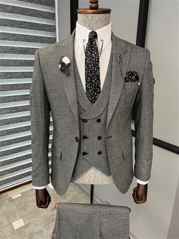 Dovetail Collar Bag Pocket Suit