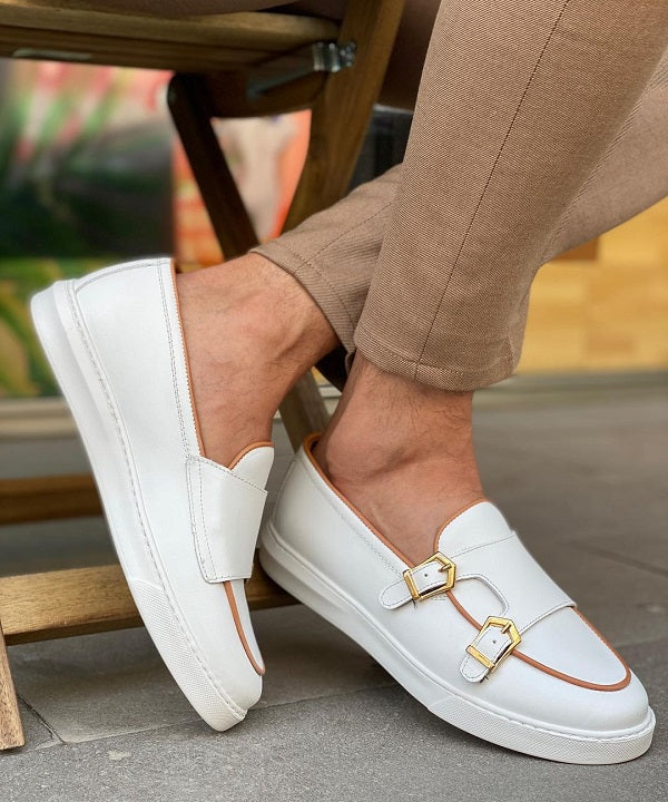 White Monk Strap