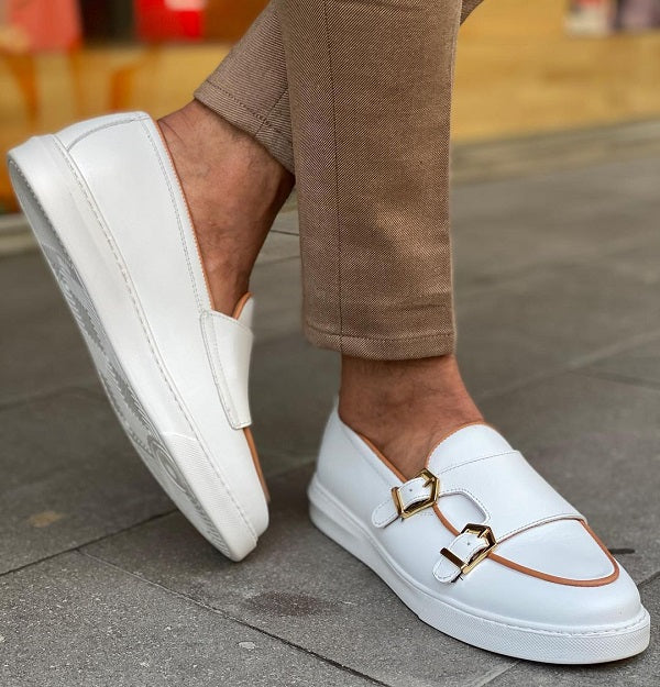 White Monk Strap