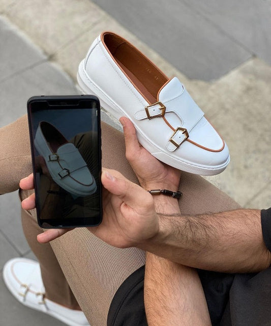 White Monk Strap