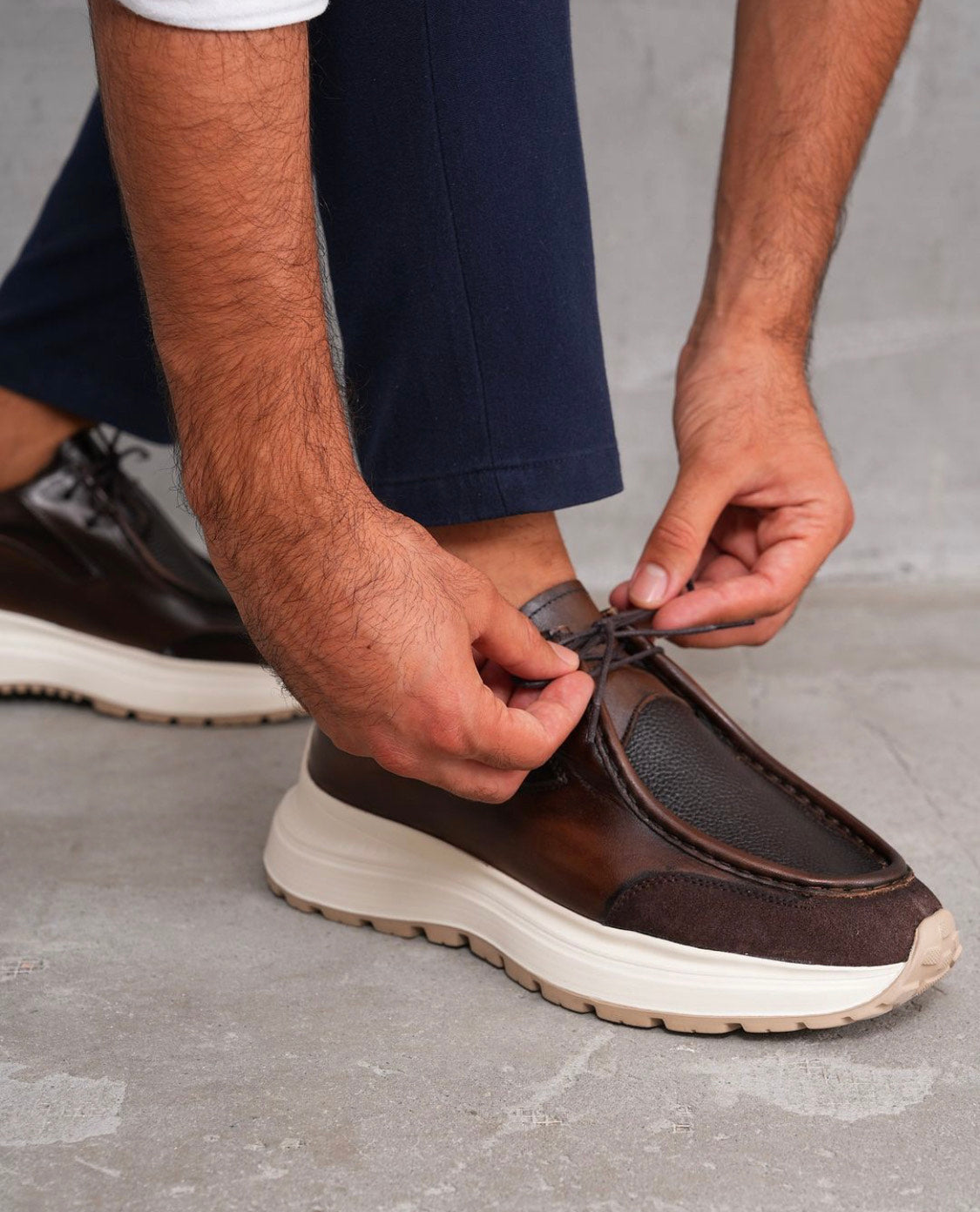 Brown Shaded Smart Casual Shoes