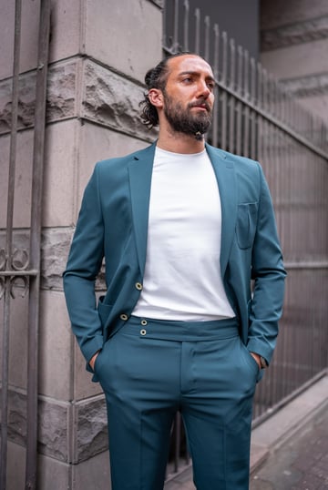 Mono Yaka Torba Cep Slim Fit Takım Elbise