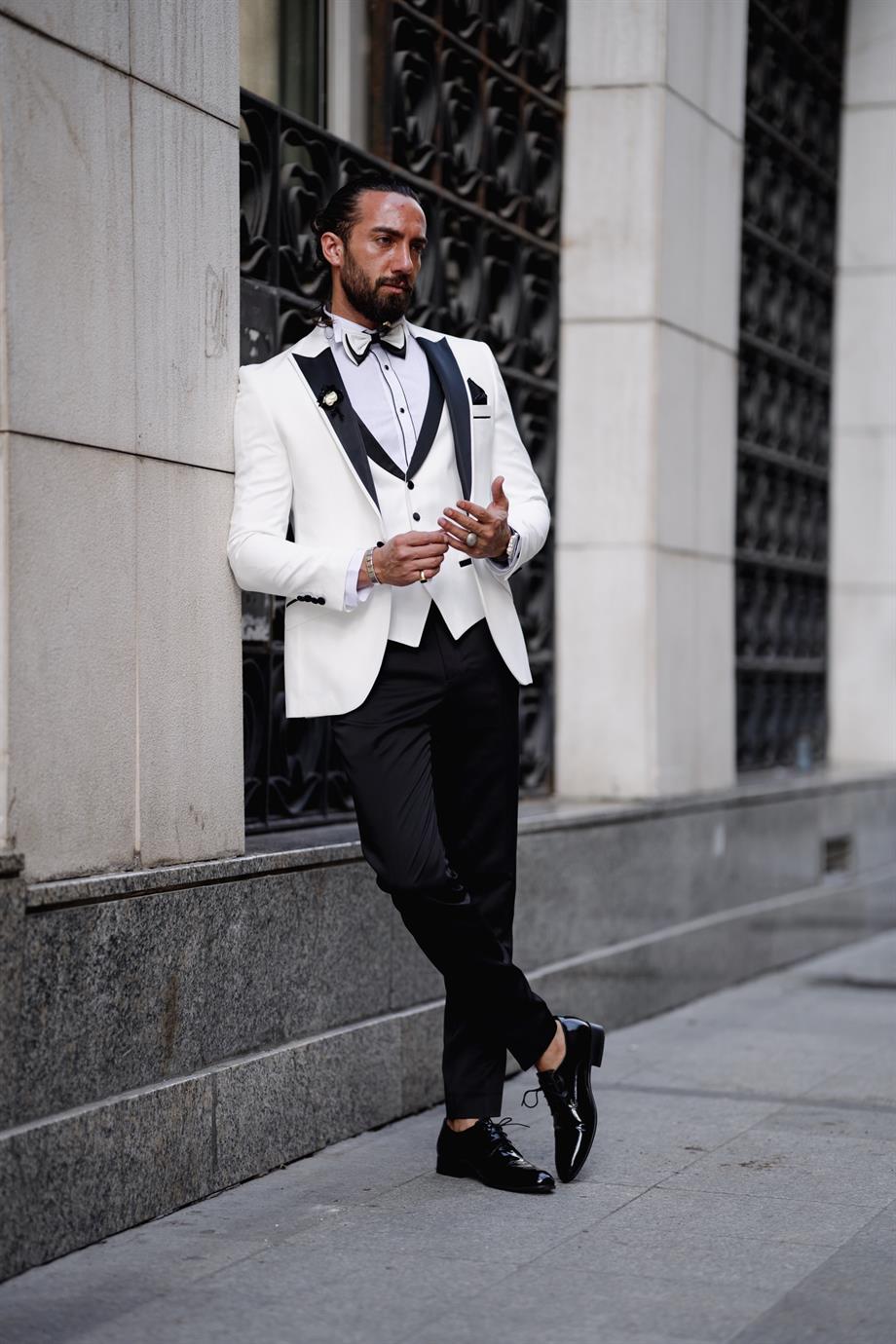 Men's Satin Collar Tuxedo Suit