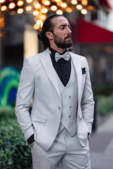 Special Design Linen Fabric Wedding Suit