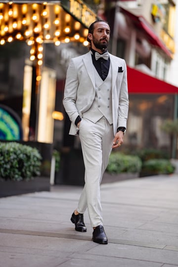 Special Design Linen Fabric Wedding Suit