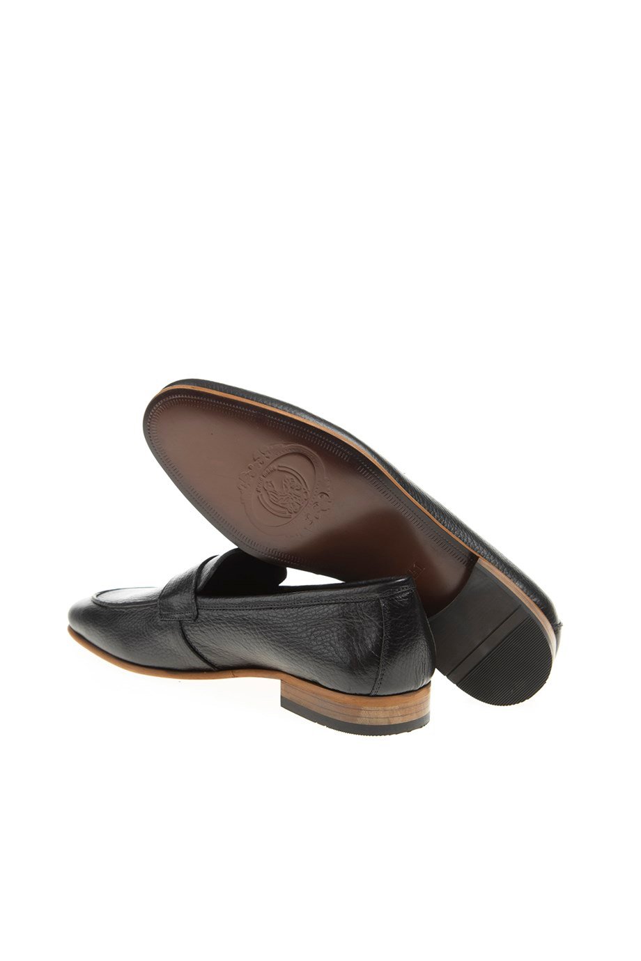 Black Grainy penny Loafer