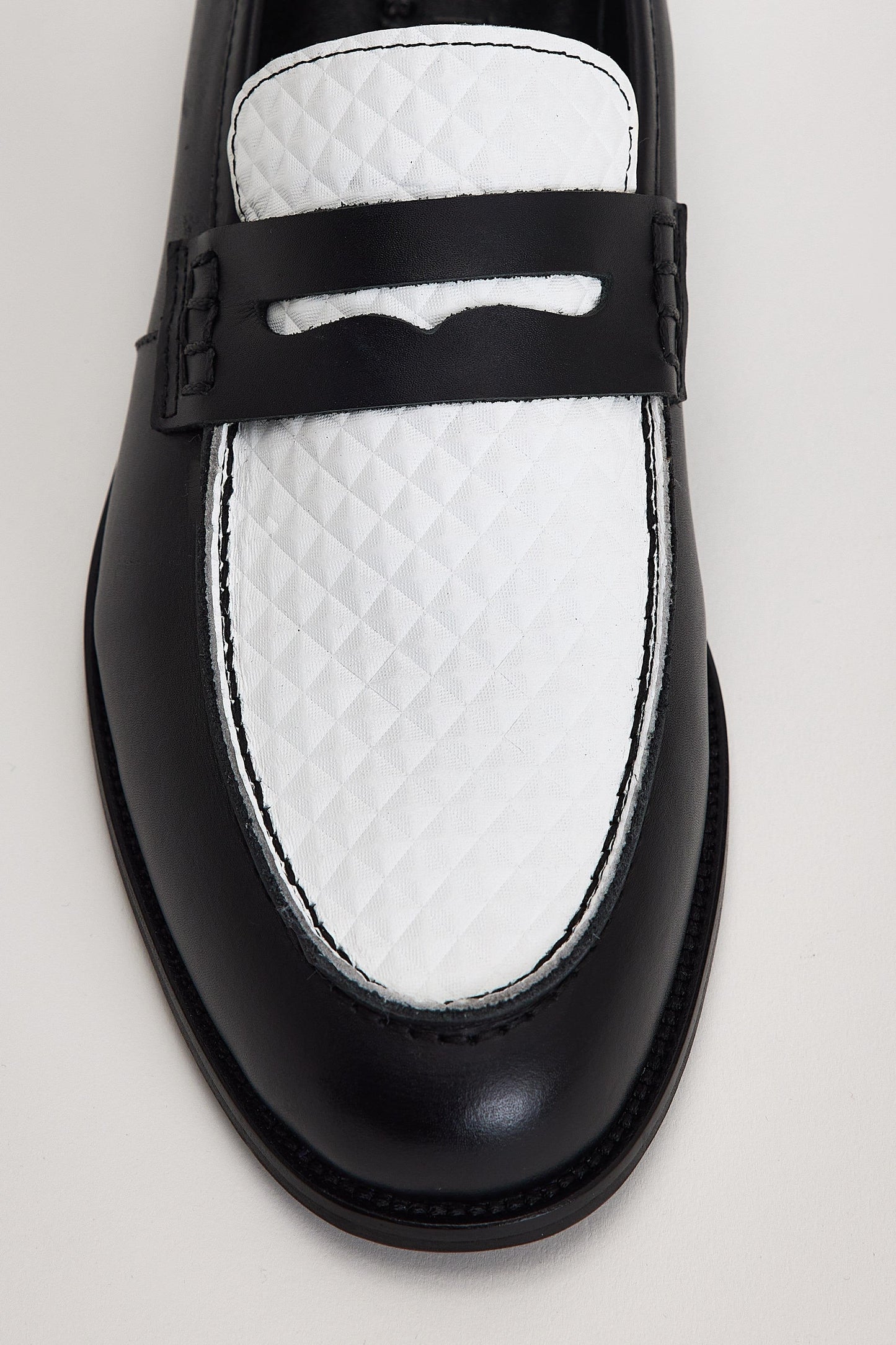 Black And White Penny Loafer