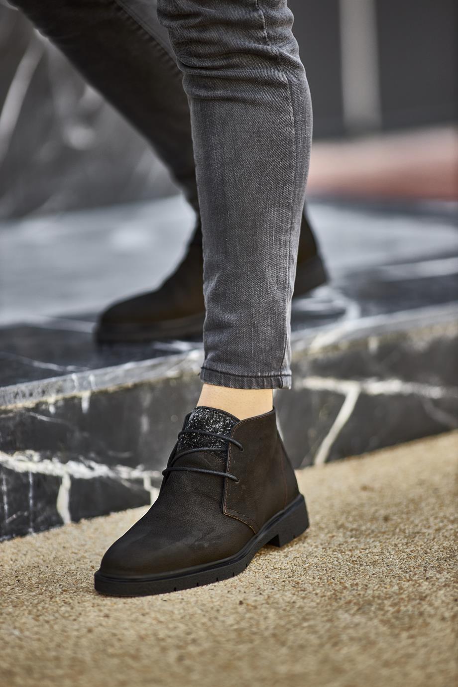 Black Nubuck Chukka Boots