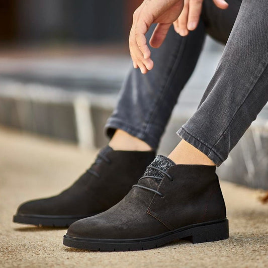 Black Nubuck Chukka Boots