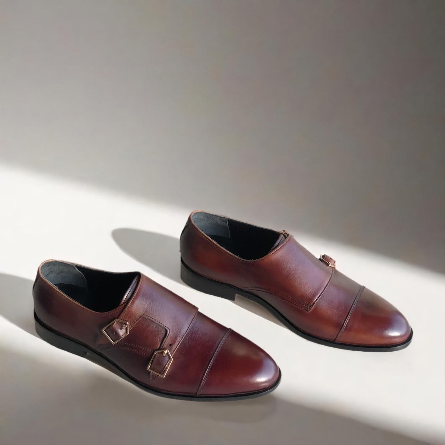 Brown Double Monk Straps