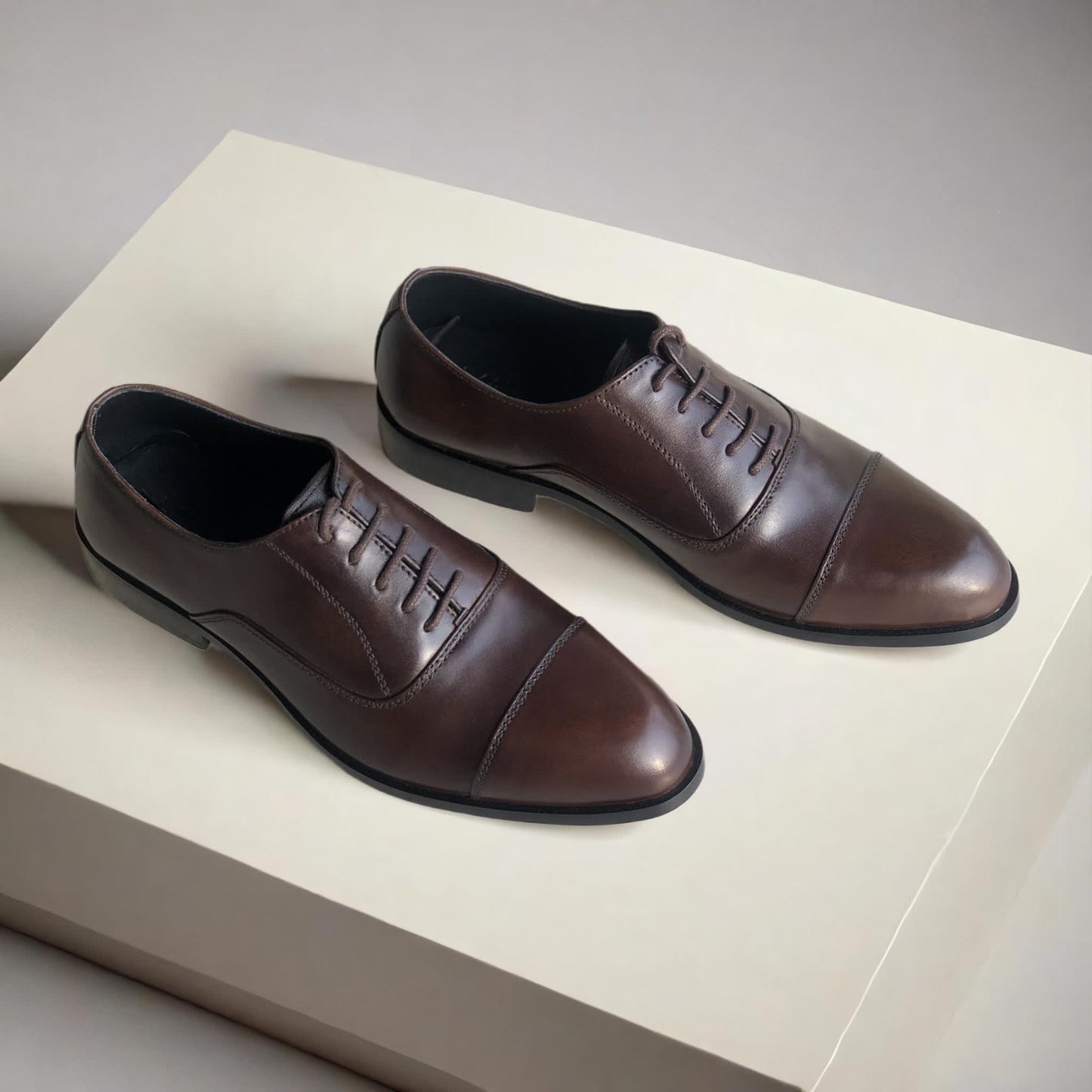 Brown Captoe Oxford