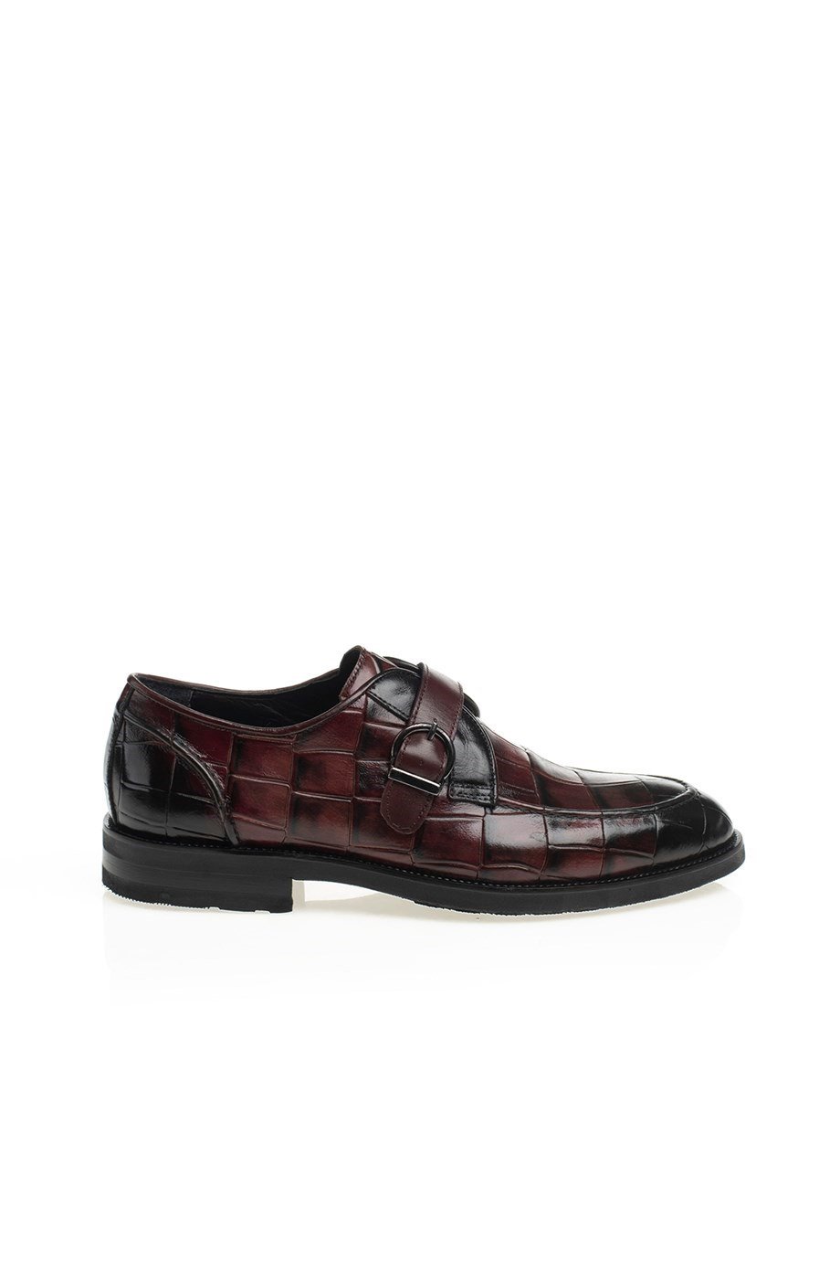 Burgundy Croc Single Monk