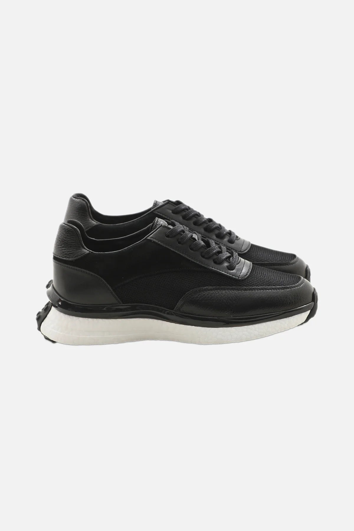 Black Leather Runners