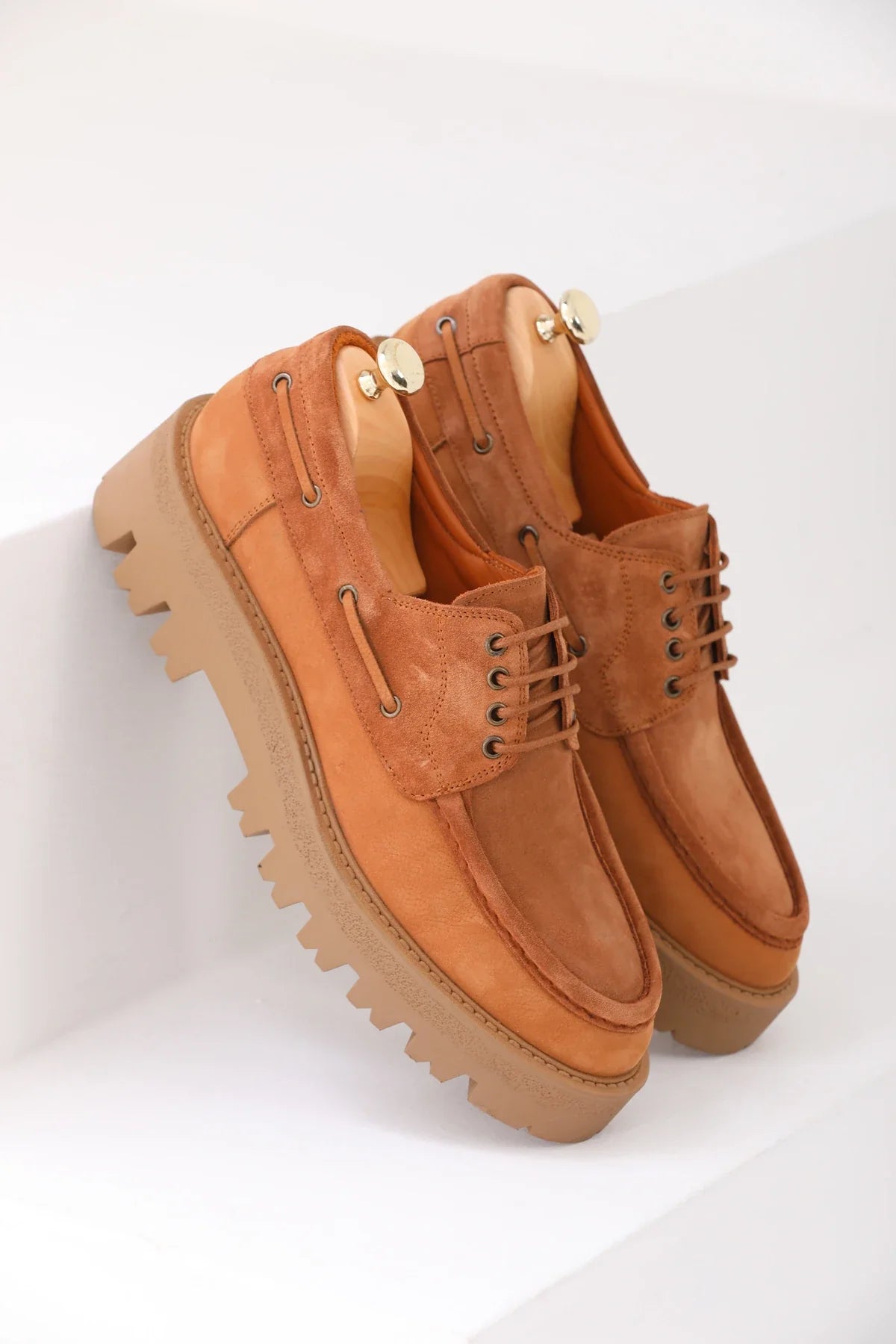 Camel Suede Chunky Savio-512
