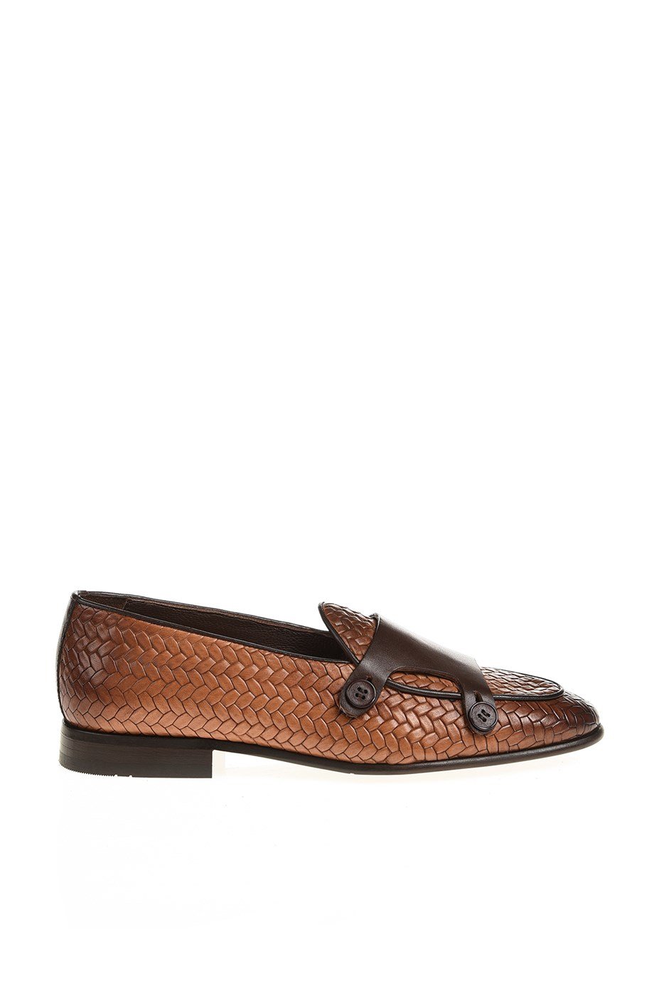 Tan Pattern Double Monk Mocassin